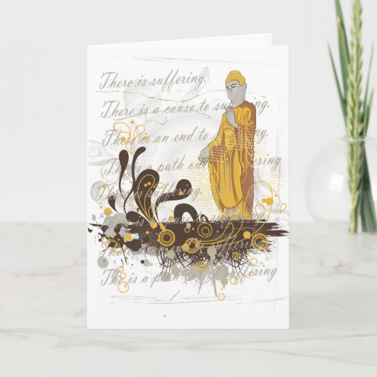 Die vier edlen Wahrheiten Karte (Vorderseite)