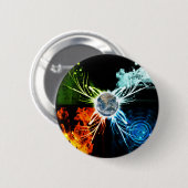 Die vier Elemente Button (Vorne & Hinten)