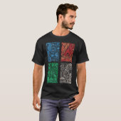 Die vier Elemente der Natur vintage T-Shirt (Vorne ganz)