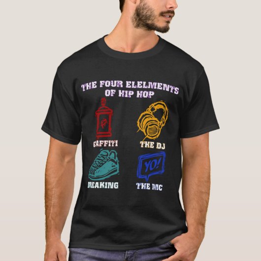 Die vier Elemente des angesagten Hopfens T-Shirt (Vorderseite)