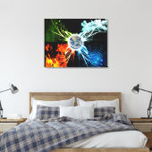 Die vier Elemente Leinwanddruck (Insitu (Schlafzimmer))