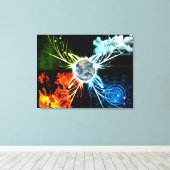 Die vier Elemente Leinwanddruck (Insitu (Holzboden))