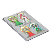 Die vier Elemente - Notizbuch Notizblock (Rechte Seite)