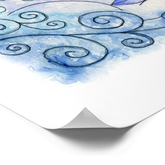 Die vier Elemente Print Poster (Ecke)