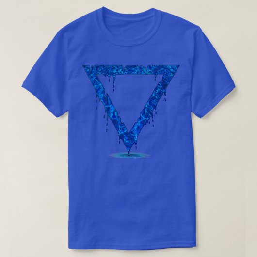 Die vier Elemente Wasser T-Shirt (Design vorne)
