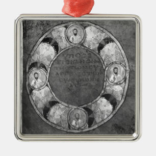 Die vier Evangelisten Ornament Aus Metall