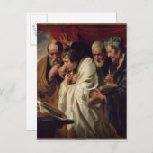 Die vier Evangelisten Postkarte (Vorne/Hinten)