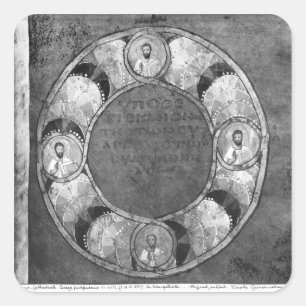 Die vier Evangelisten Quadratischer Aufkleber