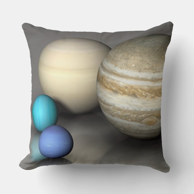 Die vier größten Planeten Kissen (Vorderseite)