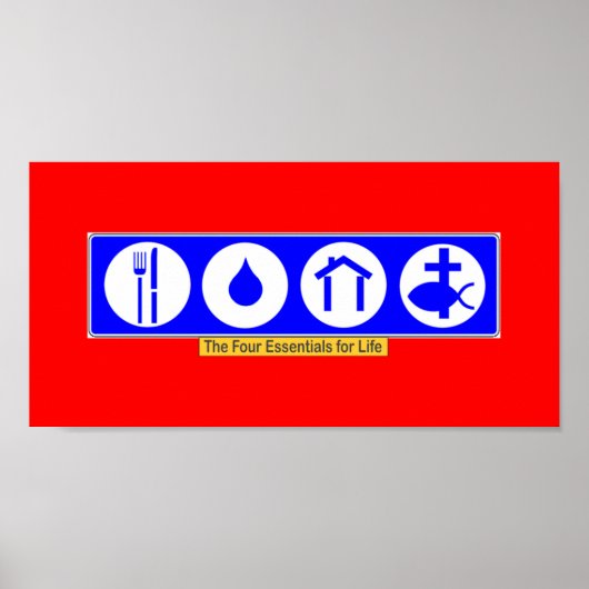 Die vier Grundprinzipien des Lebens Poster (Vorne)