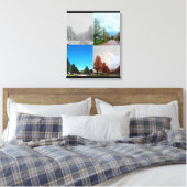 DIE VIER JAHRE LEINWANDDRUCK (Insitu (Schlafzimmer))