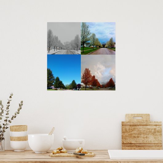 DIE VIER JAHRE POSTER (Küche)