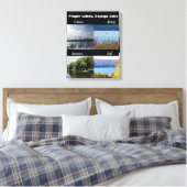 DIE VIER JAHRESZEITEN AUF DEM SEE VON CAYUGA LEINWANDDRUCK (Insitu (Schlafzimmer))