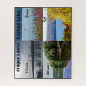 DIE VIER JAHRESZEITEN AUF DEM SEE VON CAYUGA PUZZLE (Vertikal)