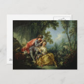 Die vier Jahreszeiten, der Frühling - François Bou Postkarte (Vorne/Hinten)