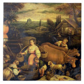 Die vier Jahreszeiten: Herbst Fliese (Vorderseite)