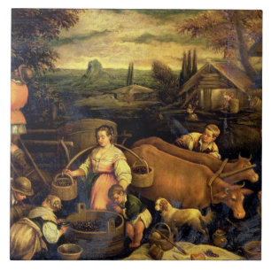 Die vier Jahreszeiten: Herbst Fliese