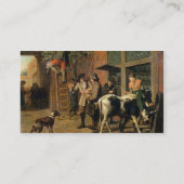 Die vier Jahreszeiten, Herbst (Öl auf Leinwand) Visitenkarte (Rückseite)