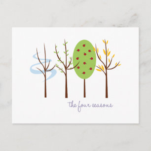 Die vier Jahreszeiten Postkarte