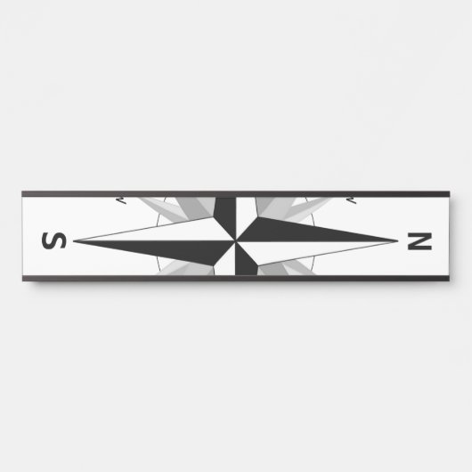 Die vier Kardinal-Richtungen - Türschild (Vorderseite )