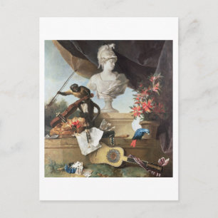 Die vier Kontinente: Europa, 1722 (Erdöl auf Leinw Postkarte