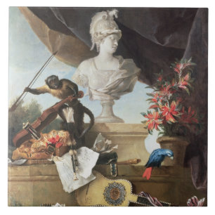 Die vier Kontinente: Europa, 1722 (Öl auf Fliese
