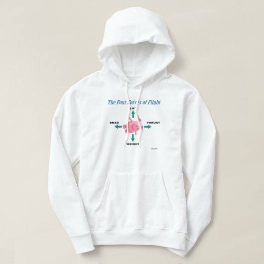 DIE VIER KRÄFTE DES FLUGS VON Sandra Boynton Hoodie (Design vorne)