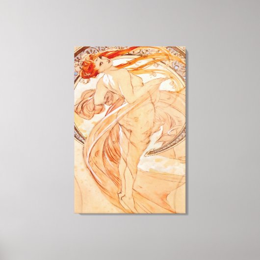 Die vier Künste - Tanz, Jugendstil Leinwanddruck (Vorderseite)