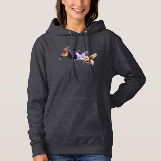Die vier mythischen Pegasus-Pferde Hoodie (Vorderseite)