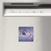 Die vier Pegasi-fliegenden Pferde Pegasus-Hengste Magnet (In Situ (Geschirrspüler))