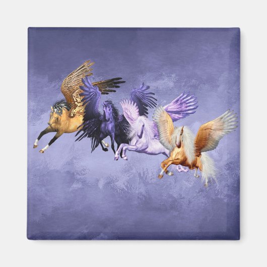Die vier Pegasi-fliegenden Pferde Pegasus-Hengste Magnet (Vorne)
