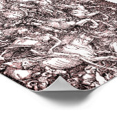 Die vier Pferde der Apokalypse (Dürer, 1498) Poster (Ecke)