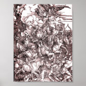 Die vier Pferde der Apokalypse (Dürer, 1498) Poster (Vorne)