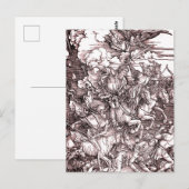 Die vier Pferde der Apokalypse (Dürer, 1498) Postkarte (Vorne/Hinten)