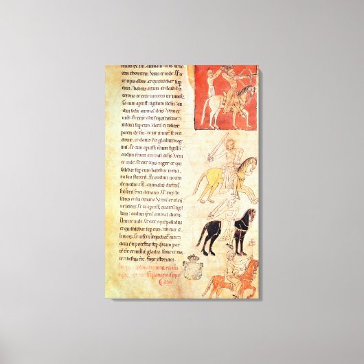 Die vier Pferde der Apokalypse Leinwanddruck (Vorderseite)