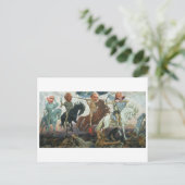 Die vier Pferde der Apokalypse Postkarte (Stehend Vorderseite)