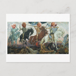 Die vier Pferde der Apokalypse Postkarte