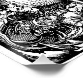 Die vier Pferde (Durer 1511) Poster (Ecke)