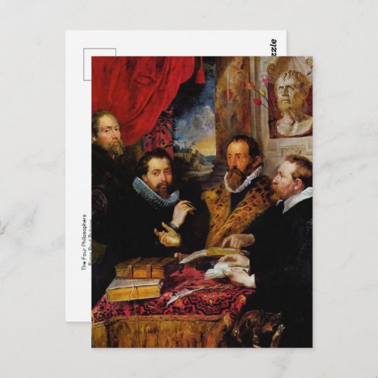 Die vier Philosophen Peter Paul Rubens Postcard Postkarte (Vorne/Hinten)