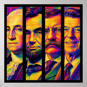 Die vier Präsidenten Poster