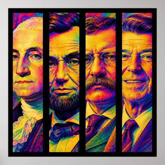 Die vier Präsidenten Poster (Vorne)