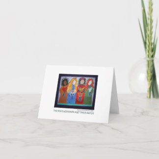 Die vier Reiter treffen ihr Match Karte