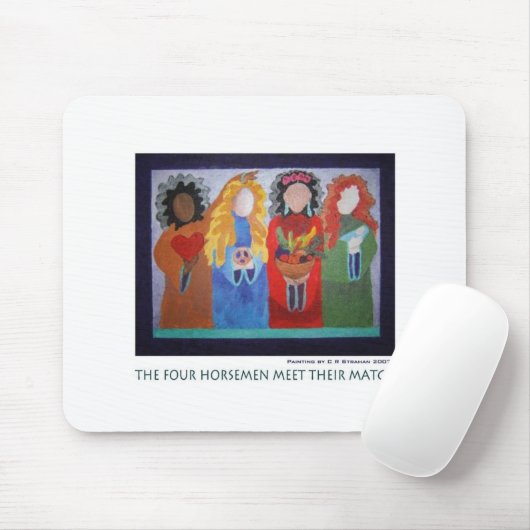 Die vier Reiter treffen ihr Match Mousepad (Mit Mouse)
