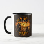 Die vier Retriever – Entenjagd  Tasse (Links)
