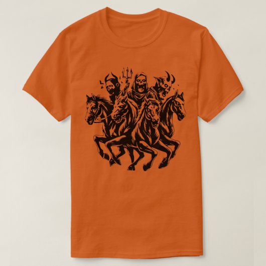 Die vier Spermien der Zombie-Apokalypse T-Shirt (Design vorne)