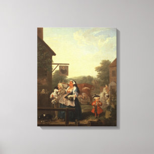 Die vier Tageszeiten: Abend, 1736 Leinwanddruck