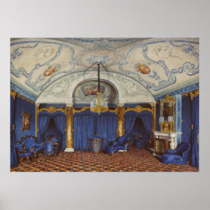 Die vierte reservierte Wohnung. Ein Schlafzimmer Poster