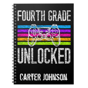 Die vierte Stufe ist wieder in die Schule Personal Notizblock