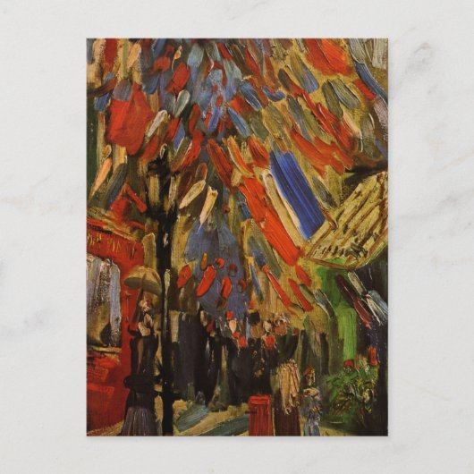 Die vierzehnte Juli-Feier in Paris Postkarte (Vorderseite)