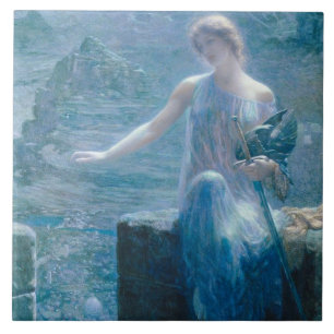 Die Vigilie der Walküre (Elegante Dame in einer Bu Fliese